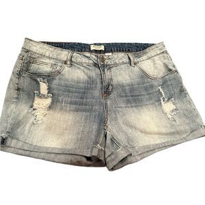 ZCO Jean Shorts Size 22 Plus Size Distressed